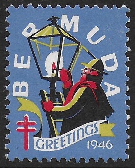 Bermuda 1946 Lamplighter Xmas TB Seal Cinderella VF-NH