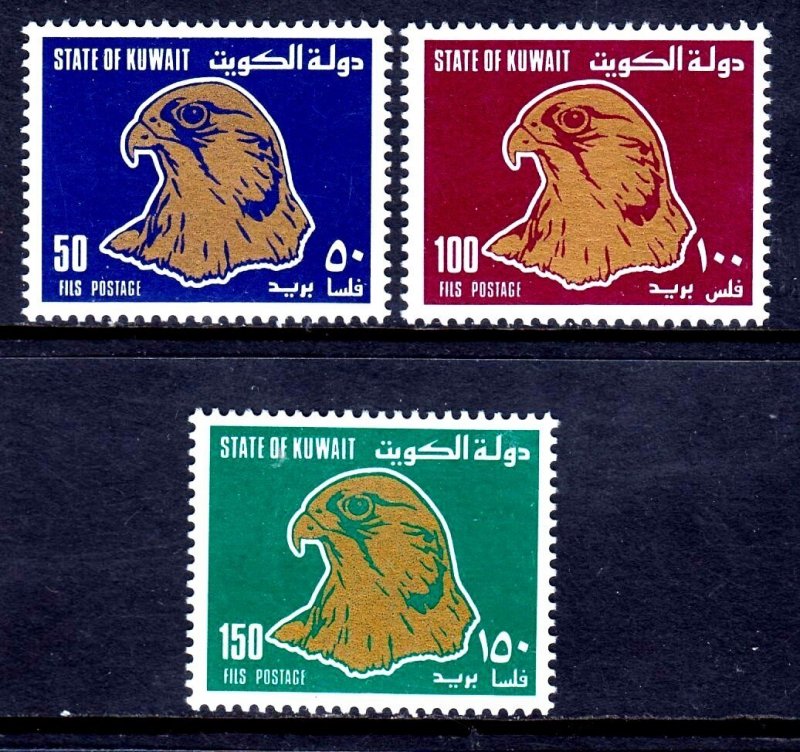 Kuwait 1990 Hawk Complete Mint MNH Set SC 1138-1140 SG 1231-1233 CV £35