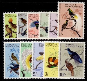 AUSTRALIA - Papua New Guinea QEII SG61-71, 1964-65 Birds set, NH MINT. Cat £13.