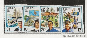 GB - JERSEY Sc 356-60 NH issue of 1985 - YOUTH YEAR