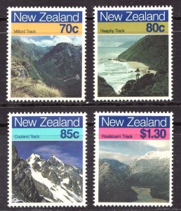 1988 New Zealand Sc #903-906 Famous Landscapes MNH stamp set Cv$5.85