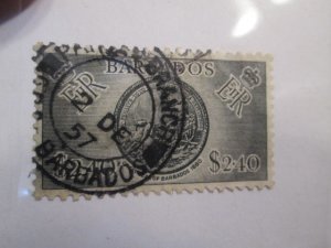 Barbados #247 used 2019 SCV= $2.25