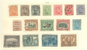 Belgium #108-122  Single (Complete Set)