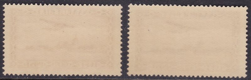 1932 SARRE, Airmail - Aerodrome and Church No. 3/4 set of 2 MNH/** values