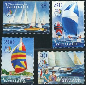 Vanuatu 858-861 Port Vila Yacht Race Boats Ships Postage Stamps Topical 2004 MLH