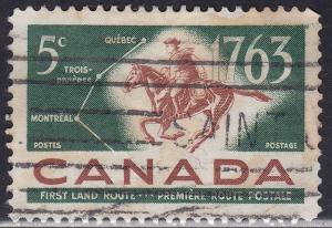 Canada 413 French-Canadian Pony Express 5¢ 1963