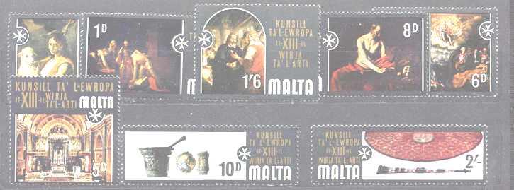 Malta 409-16 MNH European art SCV2