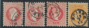 78682 - AUSTRIA / Austrian Levant - USED STAMPS: Small lot of  4 stamps