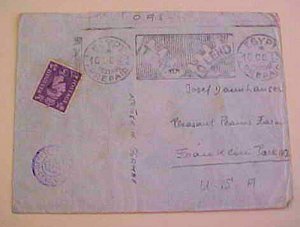 EGYPT  MIXED GREAT BRITAIN 1943 CENSORED TO USA