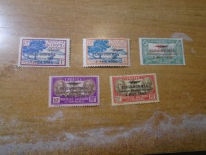 New Caledonia  # 182/184190/206-07  MH  glazed gum