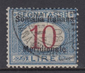 Italy Somalia Tax n.11 used - cv 960$ Signed Sorani with Certificate