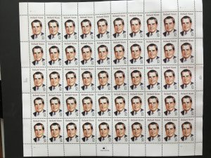1995 sheet of Richard Nixon postage stamps Sc# 2955