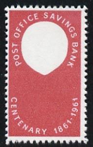 Great Britain 1961 Post Office Savings Bank 2.5d with bla...