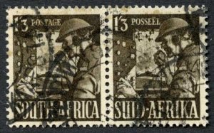 South Africa SG94 1/3 Blackish Brown 1941 War Effort Cat 10 pounds