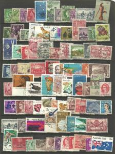 Australia Mix of 80 stamps
