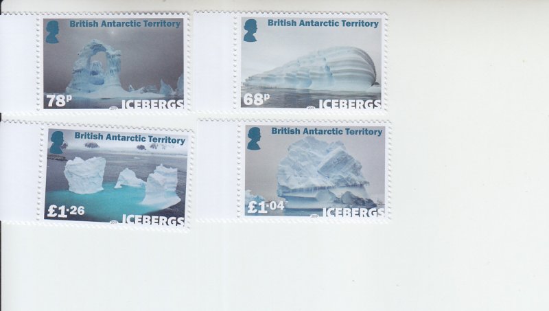 2019 British Antarctic Territory Icebergs  (4) (Scott NA) MNH