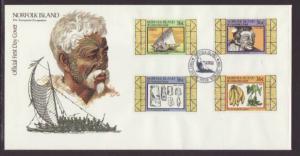 Norfolk Island 397-400 Bi-Centennial 1986 U/A FDC 