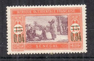 French Senegal 1918 Early Issue Fine Mint Hinged 4c. Surcharged NW-231102