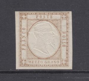 Two Sicilies Sc 20a MLH. 1861 ½g embossed Emmanuel VF