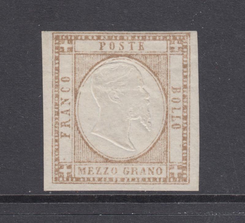 Two Sicilies Sc 20a MLH. 1861 ½g embossed Emmanuel VF