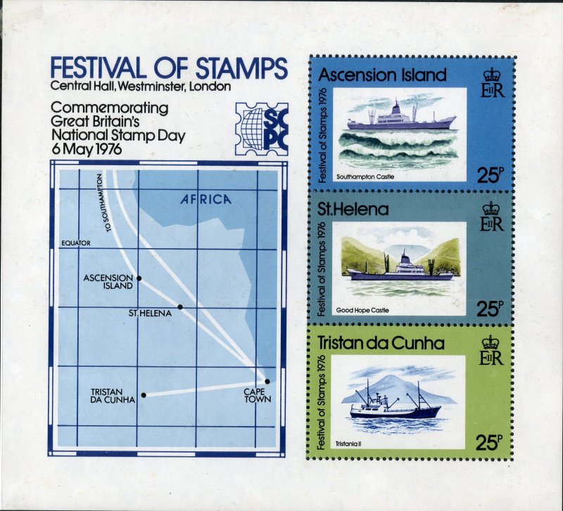 RK14983 TRISTAN da CUNHA 208a MH SS SCV $3.25 BIN $1.50 SHIPS