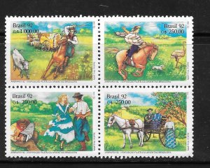 Brazil #2355-58 MNH Block of 4 (10112)