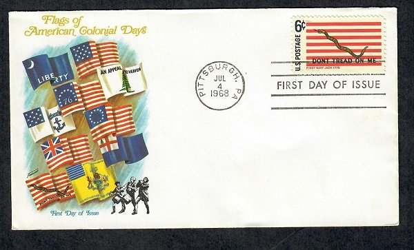 1354 First Navy Jack Unaddressed Fleetwood FDC