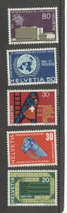 Switzerland 510-14 MNH cgs