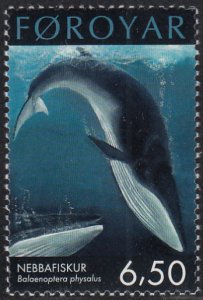 Faroe Islands 2001 MNH Scott #404 6.5k Balaenoptera physalus - Whales