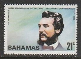 1976 Bahamas - Sc 386 - MNH VF - 1 single - Alexander Graham Bell