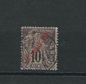 Nossi-Be 28 Y&T 23 10c Black on Lilac Used Fine 1893 SCV $24.00