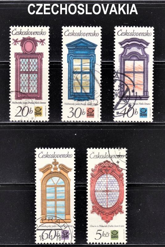 Czechoslovakia Scott 2103-07  complete set  F to VF CTO.