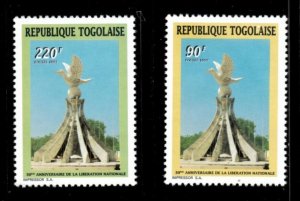 Togo 1997 - National Liberation - Set of 2 - 1796, 1797 - MNH