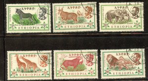 Ethiopia  # 369-74, Used. CV $ 3.40