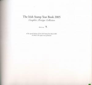 IRELAND 2005 IRISH STAMP YEAR BOOK SPECIAL LEATHERBOUND
