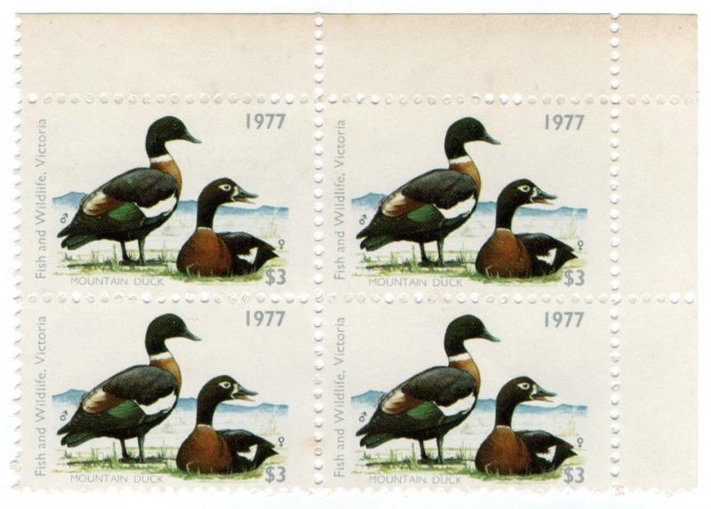 (I.B) Australia - Victoria Revenue : Hunting Tax $3 (1977)