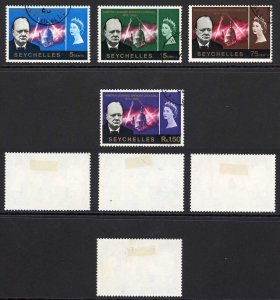 Seychelles SG222/25 QEII 1966 Churchill Set of 4 Used