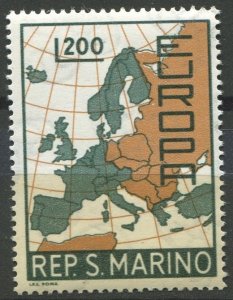 San Marino Sc#664 MNH, 200L sl grn & brn, Europa (C.E.P.T.) (1967)