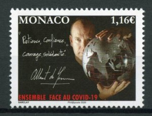 Monaco Medical Stamps 2020 MNH Solidarity Corona Prince Albert II Royalty 1v Set