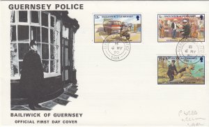 Guernsey Police 1980 FDC pmk SARK