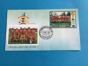 Grenadines of St Vincent World Cup 1986 First Day Cover   Stamp Cover R45801