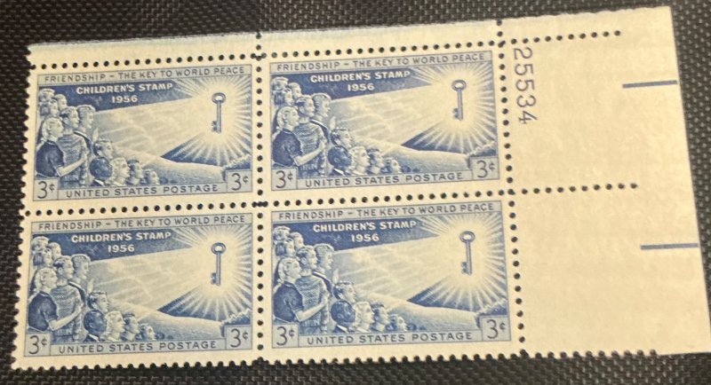 US Scott 1085 MNH 3c PB Children’s Issue 1956