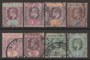 NORTHERN NIGERIA 1905 KEVII Tablet set ½d to 2/6 wmk mult crown 