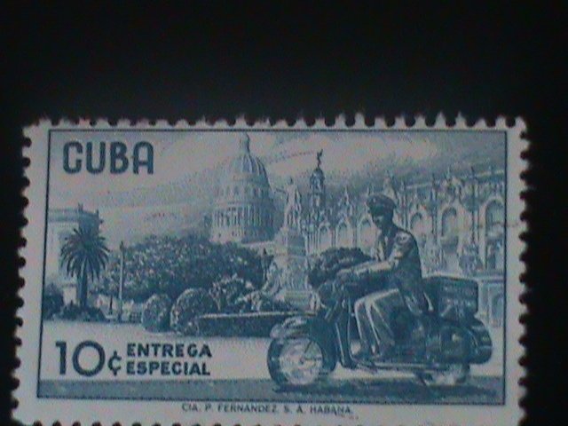 ​CUBA-1958-SC#E24-SPECIAL DELIVERY-MESSANGER MNH-VF-67-YEARS OLD-VERY RARE