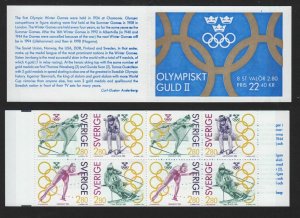 1992 SWEDEN Olympics booklet of 8 Sc 1953a MNH