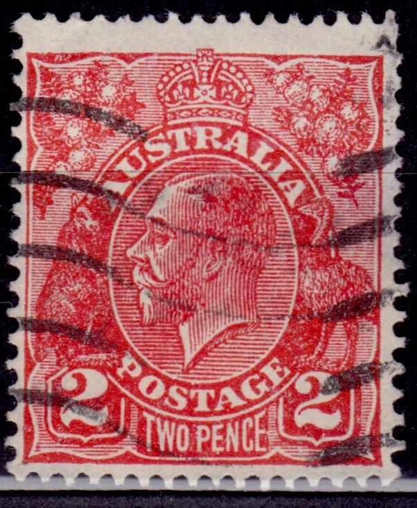 Australia, 1922, KGV, 2p, Scott# 28, used