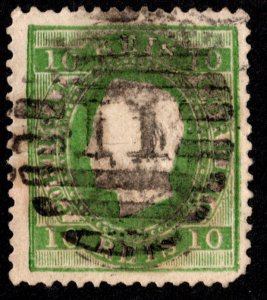 Portugal Scott 37 Used with rounded corner.