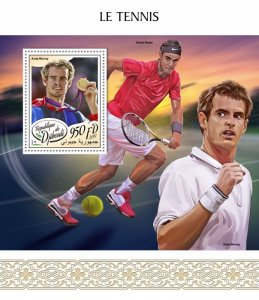 DJIBUTI - 2017 - Tennis - Perf Souv Sheet - Mint Never Hinged