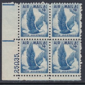 C48 Eagle Plate Block MNH