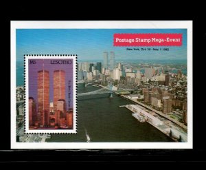 Lesotho 1992 - New York City  - Souvenir Stamp Sheet - Scott #937 - MNH